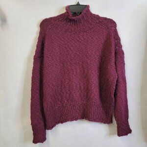 525 America  wool blend Knit mock neck pullover